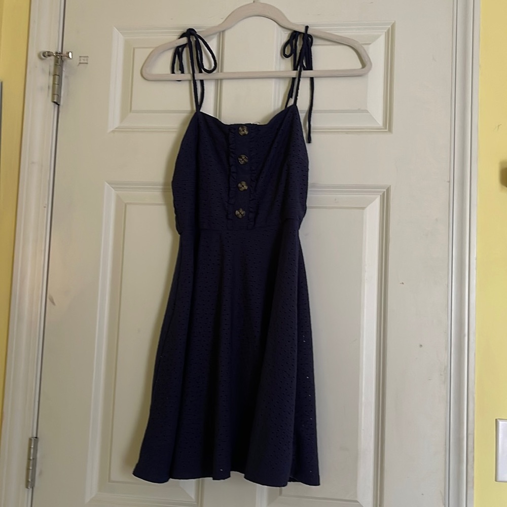 Navy blue summer dress